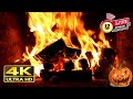 🔥BURNING FIREPLACE 4K with Crackling Fire Sounds | Relaxing Fireplace for Sleep