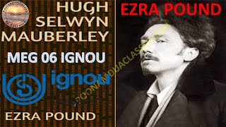 Hugh Selwyn Mauberley by EZRA POUND MEG 06 AMERICAN LITERATURE IGNOU
