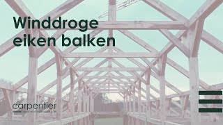 Winddroge eiken balken