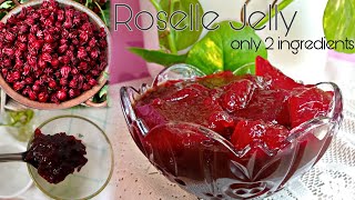 How to make Roselle Jam in 2 ingredients\\ টেঙামৰা জেলী সহজতে বনাও আহক/Jelly recipe\\mesta tenga jelly