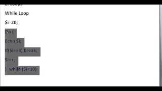 Part 26: Learning Programming (PHP Web Development) with Sammy Hegab - Do While Loop