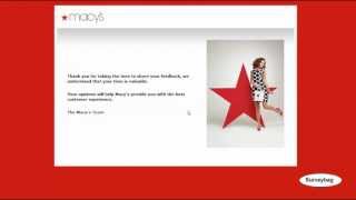 Macy's In-store Customer Experience Survey video by Surveybag