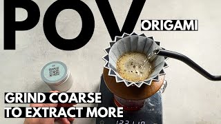 Day 3: Chinese Coffee Brewed with Origami Dripper | Coffee Advent Calendar POV