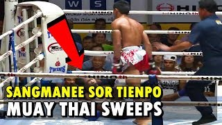 Sangmanee Sor Tienpo's Best Muay Thai Sweeps (แสงมณี ส.เทียนโพธิ์) | Muay Fimeu Style