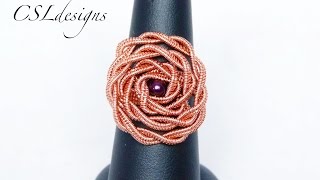 Wirework rose ring ⎮ Valentine's Day