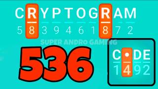 CRYPTOGRAM 536