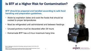 Clinical Questions when Administering Blenderized Tube Feeding