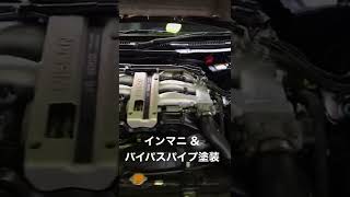 NISSAN FAIRLADY Z32 プラグ交換ついでにインマニ を塗装してみましたが、、、インマニ塗装ついでプラグ交換してみました的な感じですね。