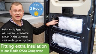 Fitting extra insulation in our Elddis CV 20 Fiat Ducato based Campervan