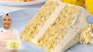 The most velvety soft LEMON POPPY SEED CAKE you'll ever have