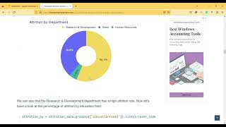 Employee Attrition Analysis using Python