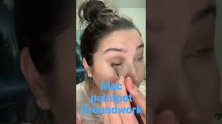 Mac Cosmetics Groundwork paintpot/ perfect one and done eyeshadow
