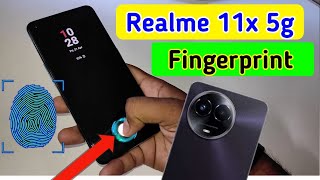 Realme 11x display fingerprint setting/Realme 11x  5g fingerprint screen lock/fingerprint sensor