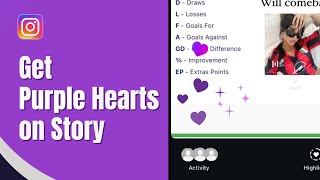 How to Get Purple Hearts on Instagram Story | New Purple Heart Update