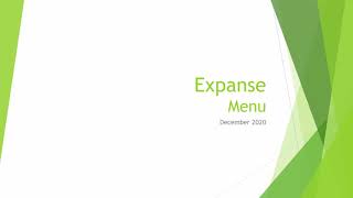 Expanse Menu