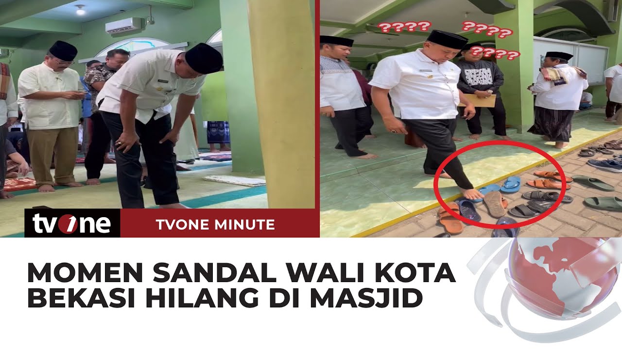 Ditinggal Sholat Di Masjid, Sandal Wali Kota Bekasi Hilang Digondol ...