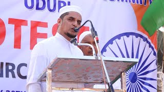 SPEECH BY K.M SIDDIQ MONTUGOLI | OPPOSING NRC, CAA \u0026 NPR | KATAPADY-UDUPI | PROTEST 2020