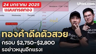 ทรัมป์-BOJ ปัจจัยใหม่ พลิกทองคำขึ้นต่อ? I แผนเข้าเทรดทองคำ 24 ม.ค. 2025