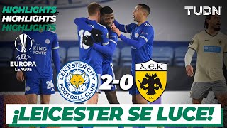Highlights | Leicester 2-0 AEK | Europa League 2020/21 - J6 | TUDN