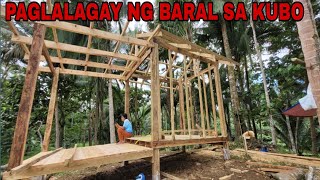 UPDATE SA KUBO PAGLALAGAY NG BARAL NA KAHOY  SA BAHAY KUBO