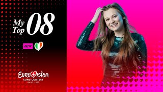 My Top 8 - Eurovision 2025 (NEW: 🇮🇪)