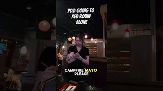 I went on a solo date to Red Robin #pov #solo #mukbang #asmr #fyp #ytshorts #reels