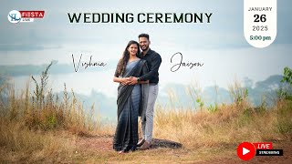 Wedding Ceremony Of JAISON \u0026 VISHMA | LIVE FROM MOGARNAD