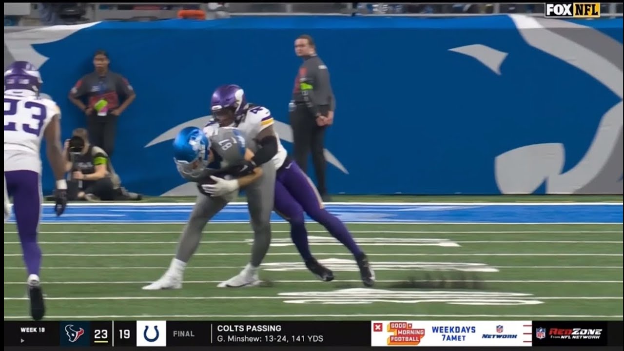 Lions Sam LaPorta *INJURY* Vs Vikings (Replay) (FULL SEQUENCE) | Lions ...