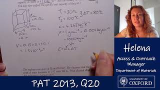 PAT Problems - 2013 Q20 - with Helena and Kathryn