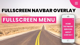 Fullscreen Overlay Navigation Menu | Html5 CSS3 Menubar