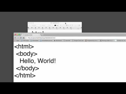 How to write html code in mac
