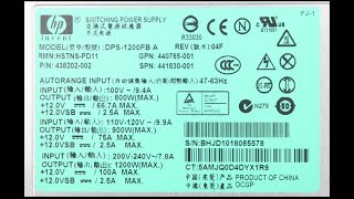 HP  DPS-1200FB A  HSTNS-PD11 13.8v mod