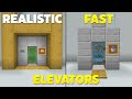 4 EASY Ways to make Elevators in Minecraft Bedrock! (fast)