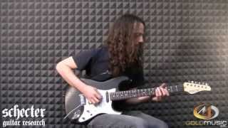 SCHECTER S STANDARD BLK/R DEMO BY CLAUDIO PIETRONIK