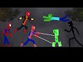 Spiderman Team vs Minecraft Creatures Team in People Playground