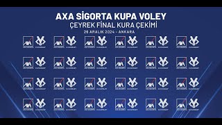 2024 2025 AXA Sigorta Kupa Voley Çeyrek Final Kadınlar ve Erkekler Kura Çekimi