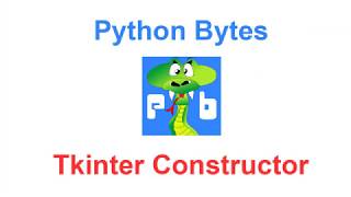 Tkinter Constructor - GUI Creator