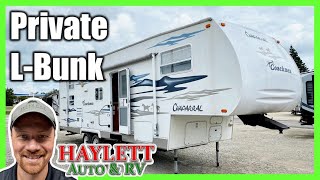 2004 Chapararal 281BHS Private L Cargo Bunk Coachmen Used Fifth Wheel RV