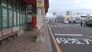 弘南バス　カブセンターバス停【青森県・弘前市】　2022.11.14