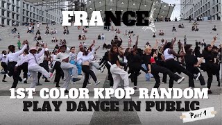 [KPOP IN PUBLIC] - KPOP COLOR RANDOM PLAY DANCE - part 1 (랜덤플레이댄스) from Paris FRANCE 2022