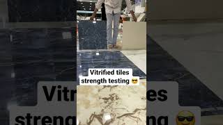 Vitrified tiles strength testing #premiumquality