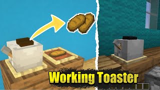 Minecraft: How to build a working Toaster / Make toaster in minecraft