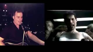 Marc Martel and Freddie Mercury - Crazy Little Thing Called Love [Side-By-Side]