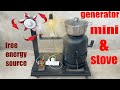 mini generator DIY! Free energy source from waste oil stove- Creative inventions LMTN