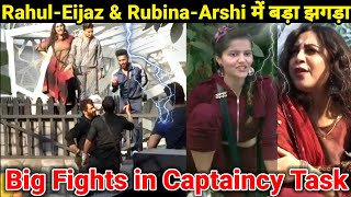 Bigg Boss 14: Rubina & Arshi FIGHT in Captaincy Task Day 2| Rahul Vaidya's BIG FIGHT with Eijaz Khan