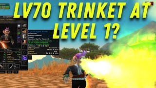 Lv1 Rogue Twink gets level 70 Trinket