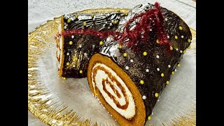 TRONCO DE NAVIDAD EXQUISITO ¡RECETA NUEVA! POSTRE NAVIDAD 2023