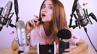 RETO EXTREMO! 5 MICROFONOS DE ASMR puestos a la prueba! ¿Cuál es tu preferido? | Asmr with Sasha