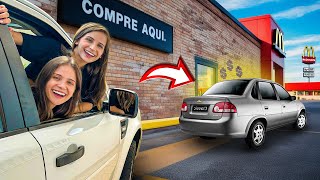 PEDINDO TUDO QUE O CARRO DA FRENTE PEDIU NO FASTFOOD!! 🍔🍟