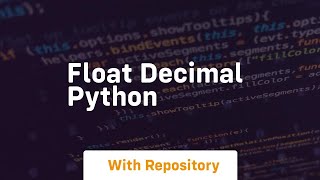 float decimal python